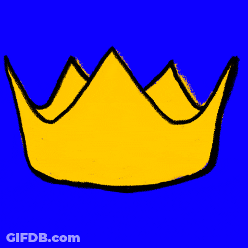 Spinning King Crown Animation GIF