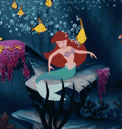 Spinning Little Mermaid Ariel GIF