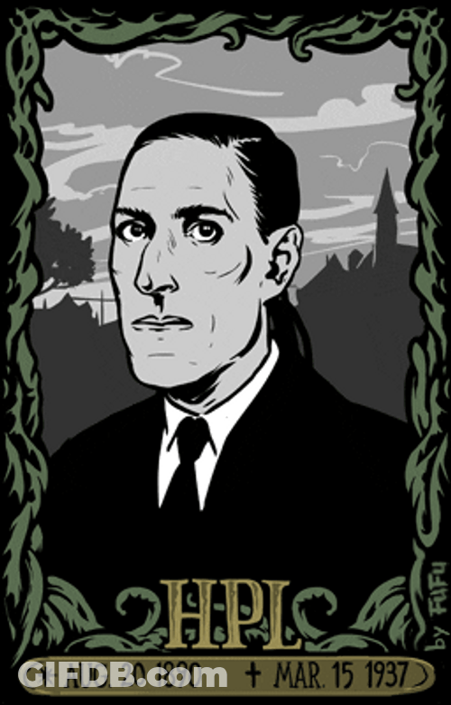 Spinning Man Cthulhu Two Faced GIF