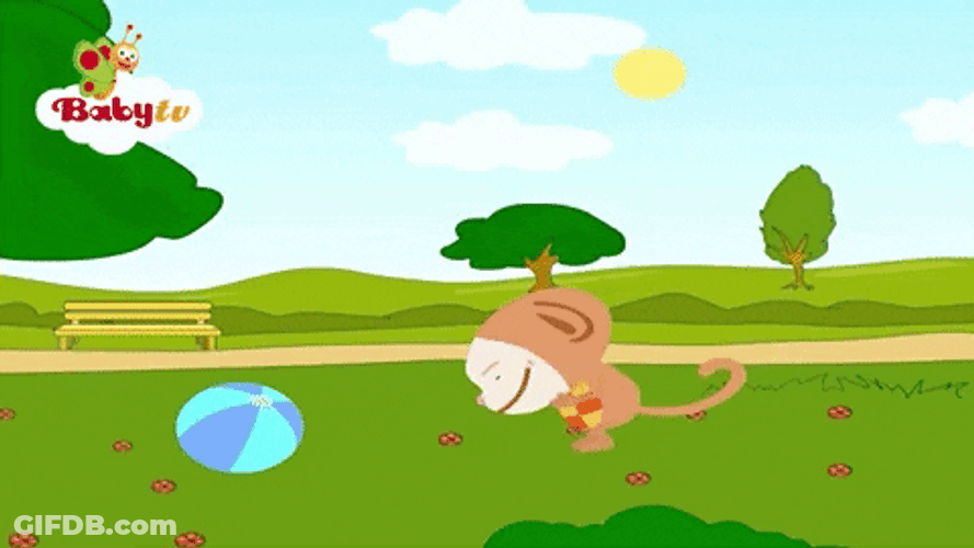 Spinning Monkey Adorable Cartoon Oliver GIF