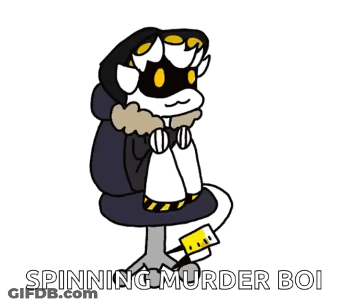 Spinning Murder Boi Cartoon Character GIF