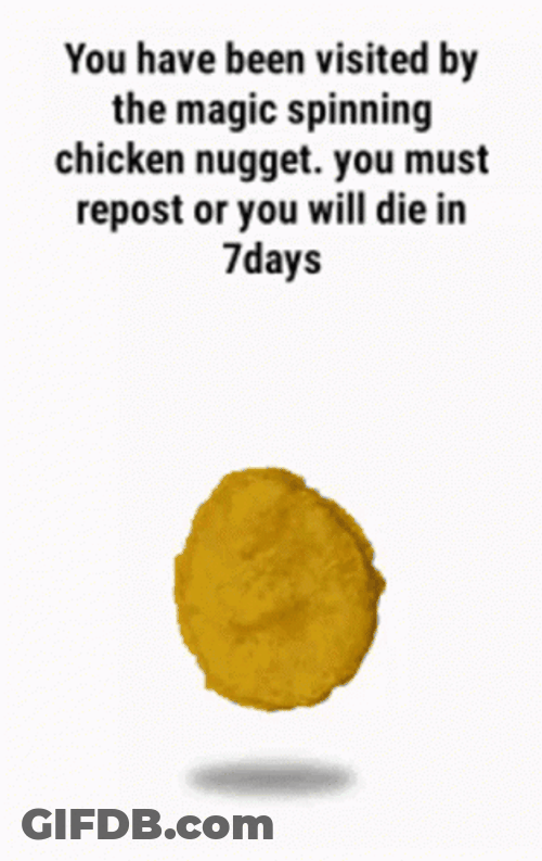 Spinning Nugget Chain Mail Meme GIF