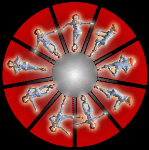 Spinning Pennywise Dancing Roulette GIF