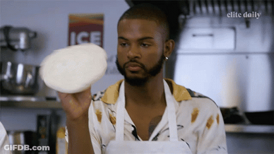Spinning Pizza Dough Toss GIF