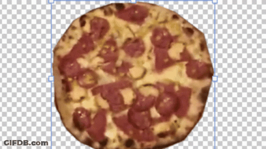 Spinning Pizza On A Graphics GIF