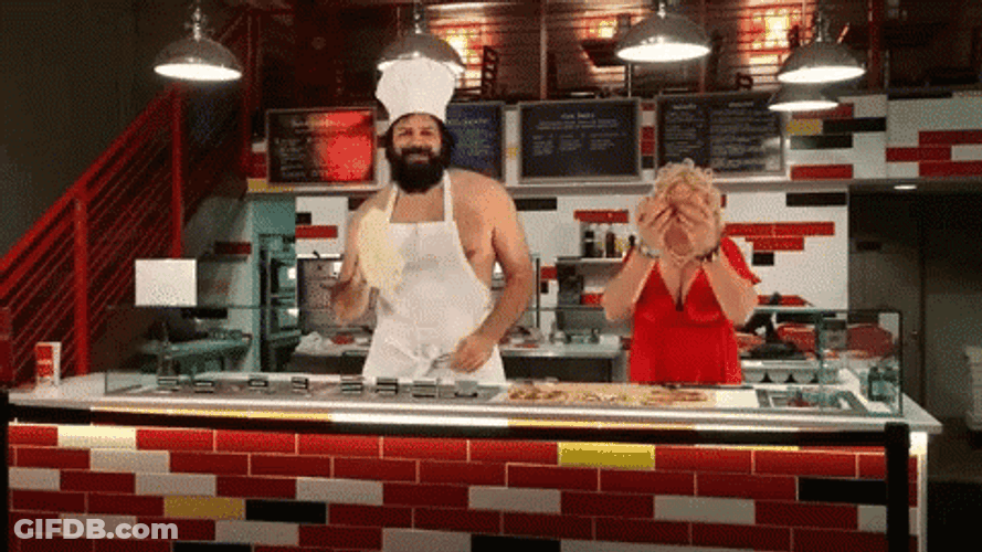 Spinning Pizza Toss Up High GIF