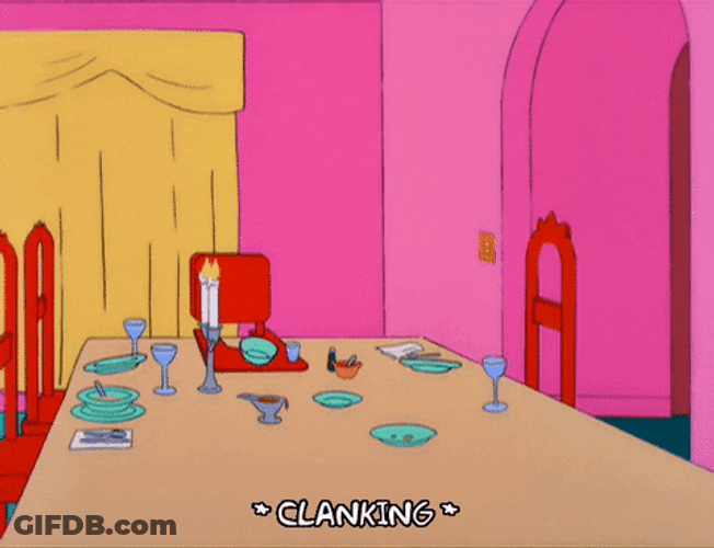 Spinning Plates In A Table GIF