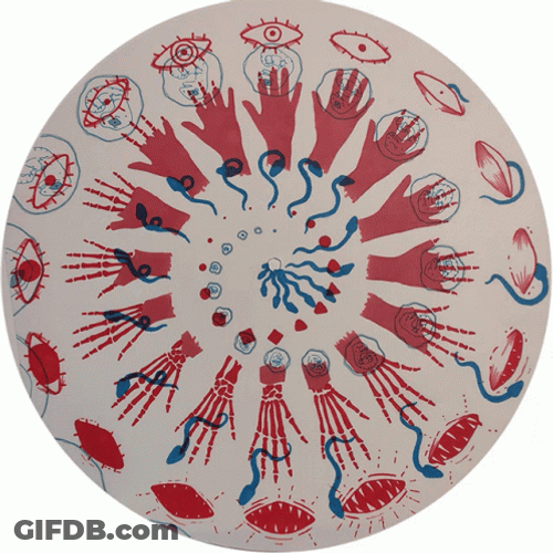 Spinning Plates Phenakistoscope Animation GIF