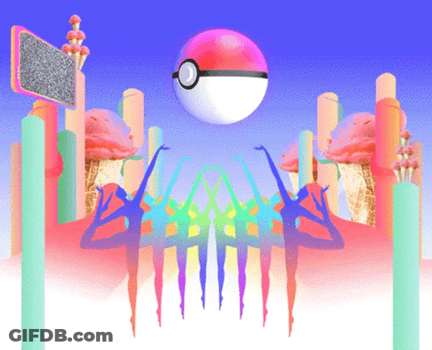 Spinning Pokeball Pokemon World GIF