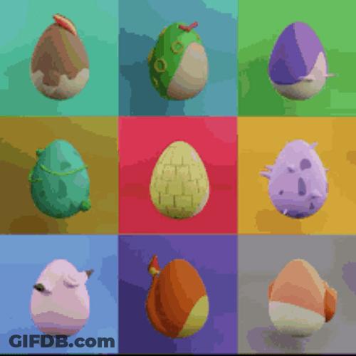Spinning Pokemon Egg Collection GIF