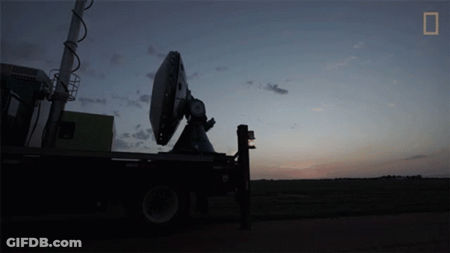 Spinning Radar Antenna Timelapse GIF