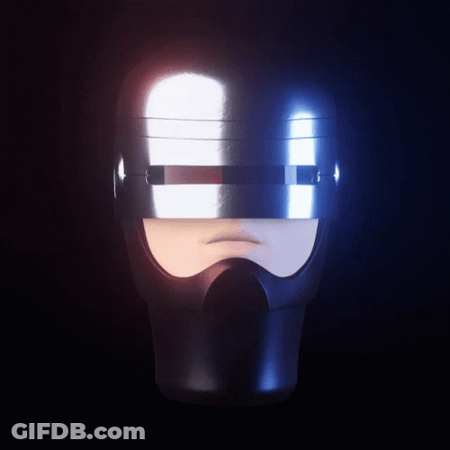 Spinning Robocop Head GIF