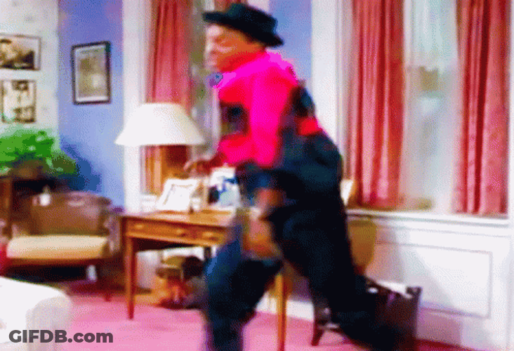 Spinning Running Man Energetic Dance GIF