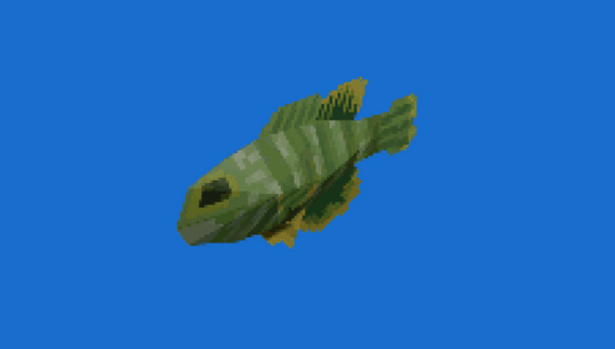 Spinning Saddle Grouper Fish Pixel Art GIF