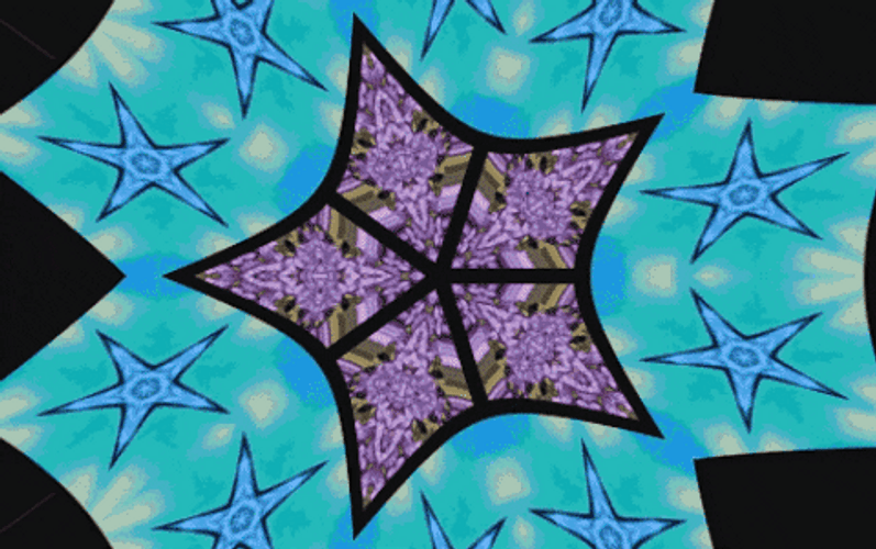 Spinning Star Kaleidoscope GIF