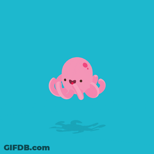 Spinning Tentacles Of Pink Octopus GIF