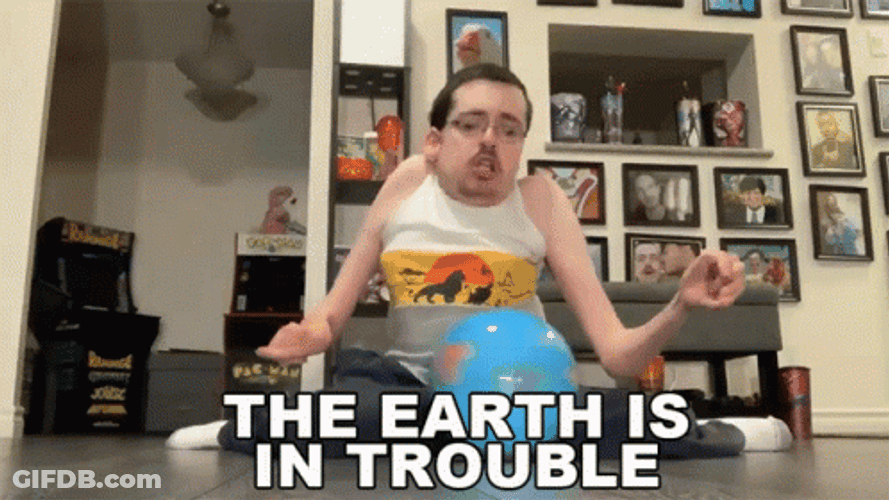 Spinning The Earth Globe Is In Trouble GIF