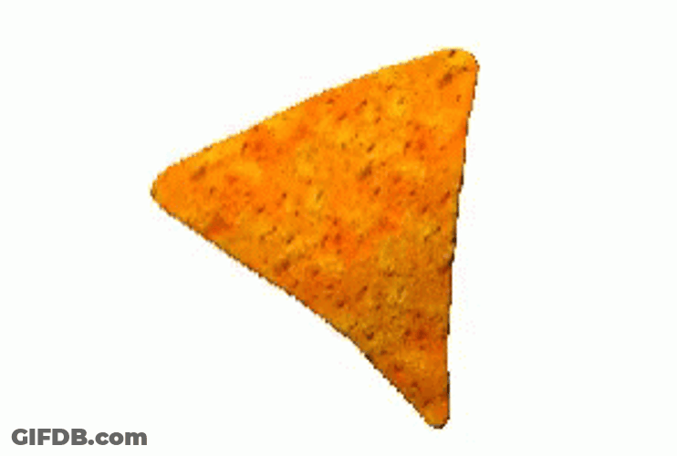 Spinning Tortilla Chip Animation GIF