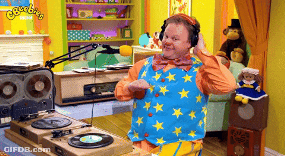 Spinning Vinyl Mr Tumble Radio GIF