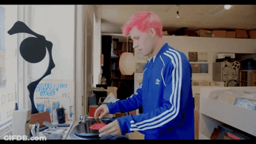 Spinning Vinyl Record Player Spinning GIF