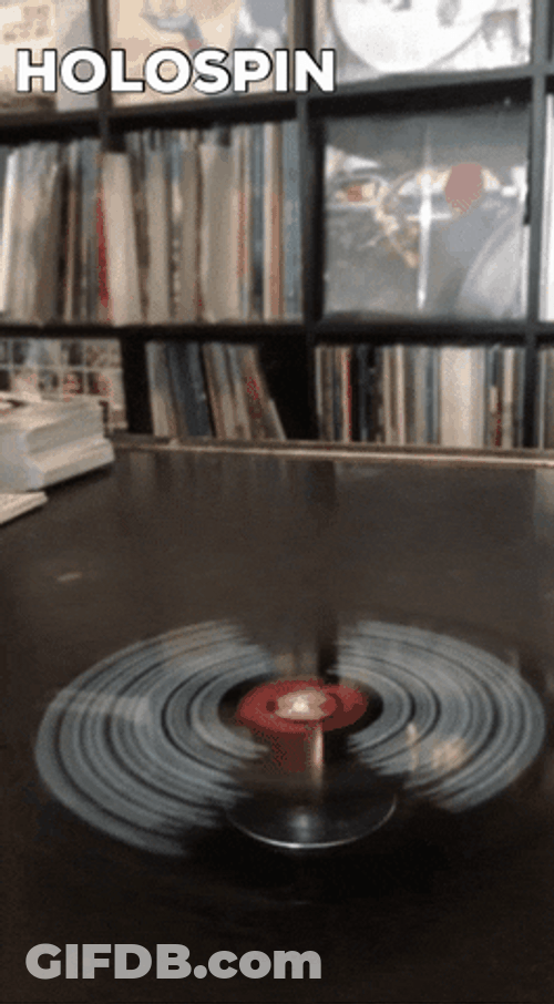 Spinning Vinyl Record Rotating Fast GIF