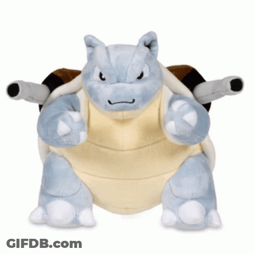 Spinning Water Type Pokemon Blastoise GIF