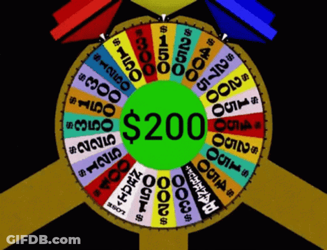 Spinning Wheel Game Of Money GIF