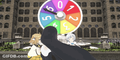 Spinning Wheel With Numbers 0-9 GIF