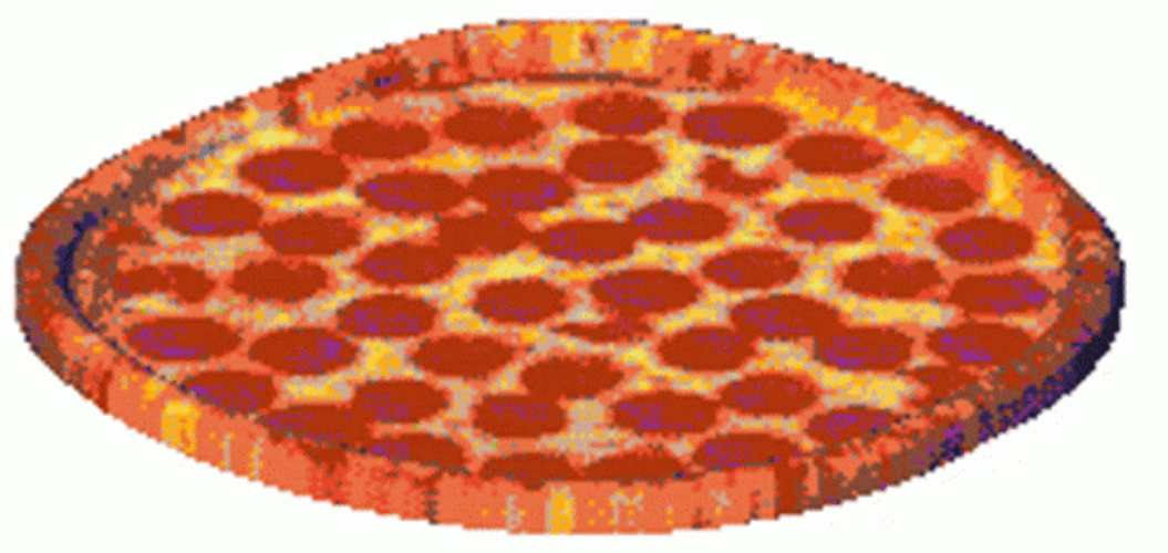 Spinning Whole Pepperoni Pizza GIF