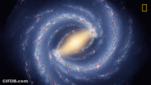 Spiral Galaxy National Geographic Logo GIF