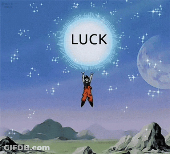 Spirit Bomb Of Luck GIF