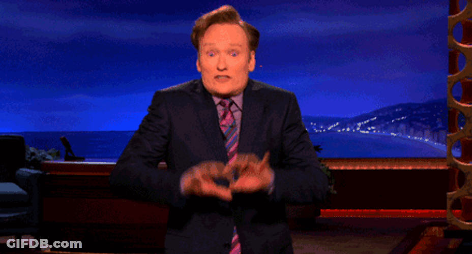 Spirit Fingers Conan Obrien GIF