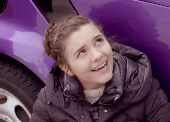 Spirit Fingers Girl In Car GIF