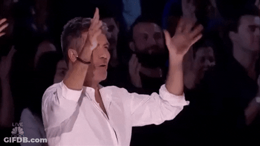 Spirit Fingers Simon Cowell GIF