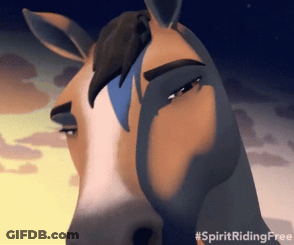 Spirit Neigh Like He's Singing GIF