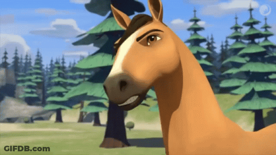 Spirit Neigh Then Run GIF