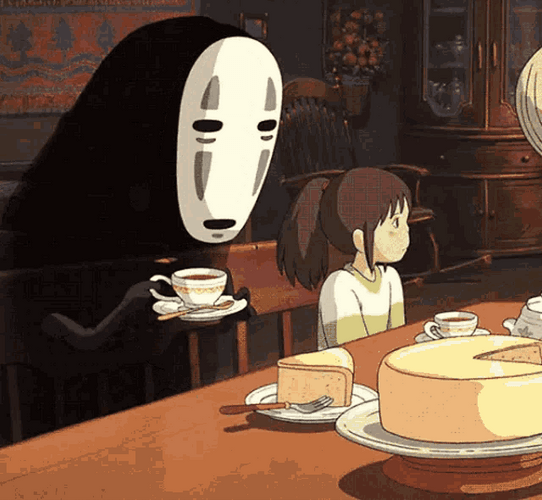Spirited Away Chihiro No Face Dining GIF