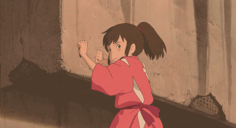 Spirited Away Chihiro Tie Up GIF