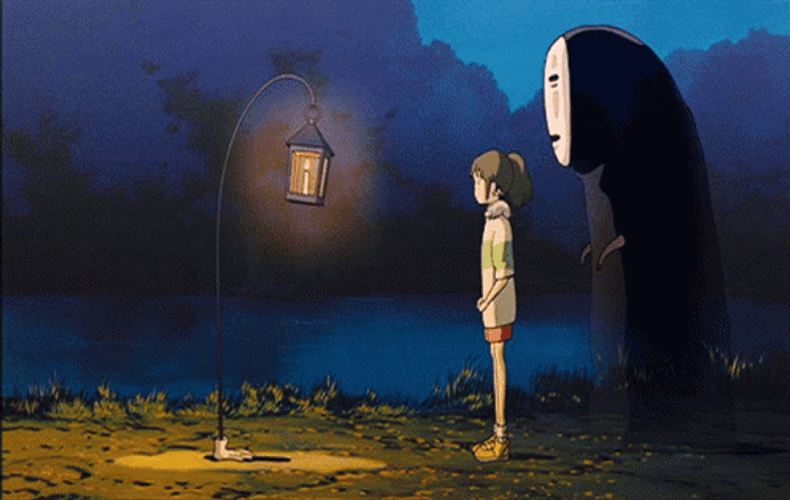 Spirited Away Hopping Lantern GIF