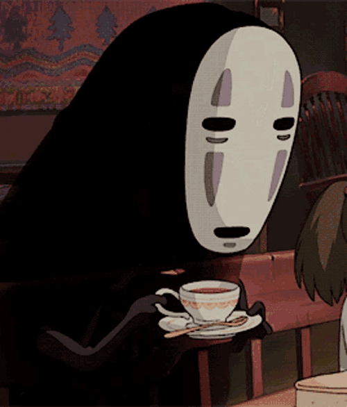 Spirited Away No Face Tea GIF