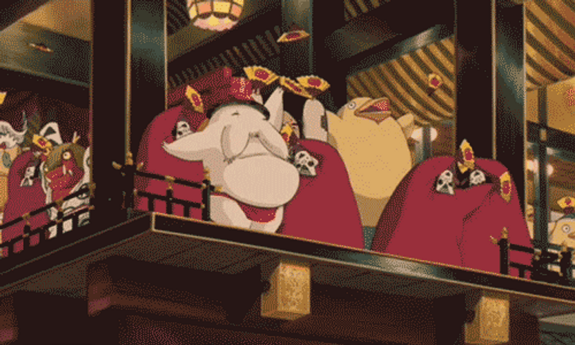 Spirited Away Radish Spirit Dancing GIF