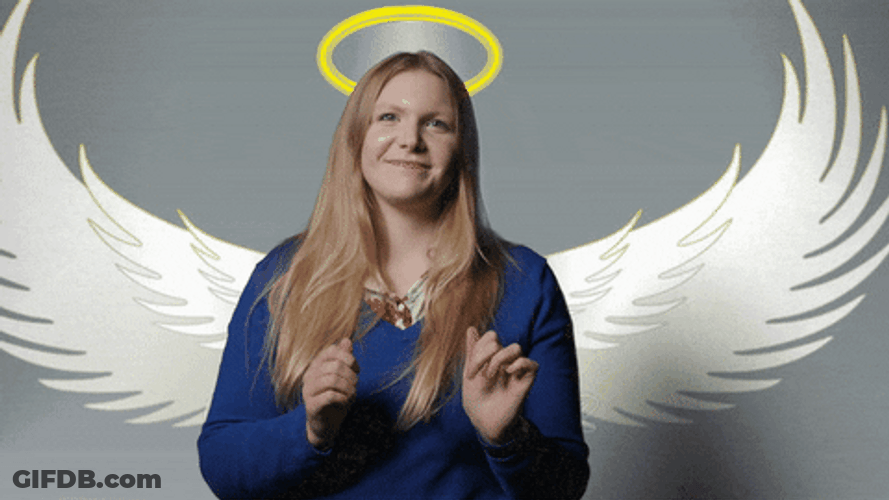 Spiritual Angel Prayer Halo GIF