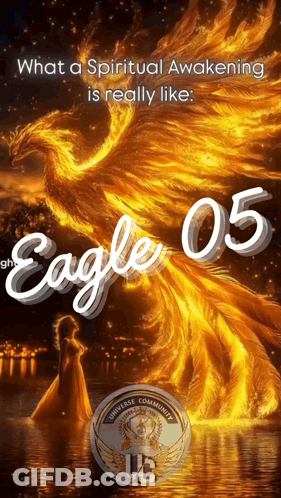 Spiritual Awakening Eagle 05 Poster GIF