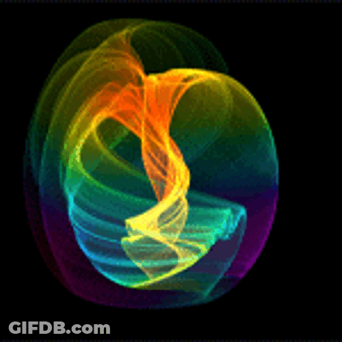 Spiritual Energy Multicolor Waves GIF
