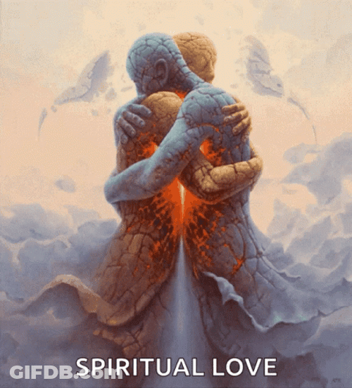 Spiritual Love Smoke Hug GIF