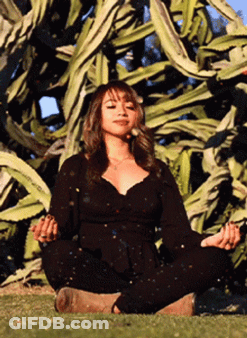 Spiritual Meditation Nature Glitters GIF