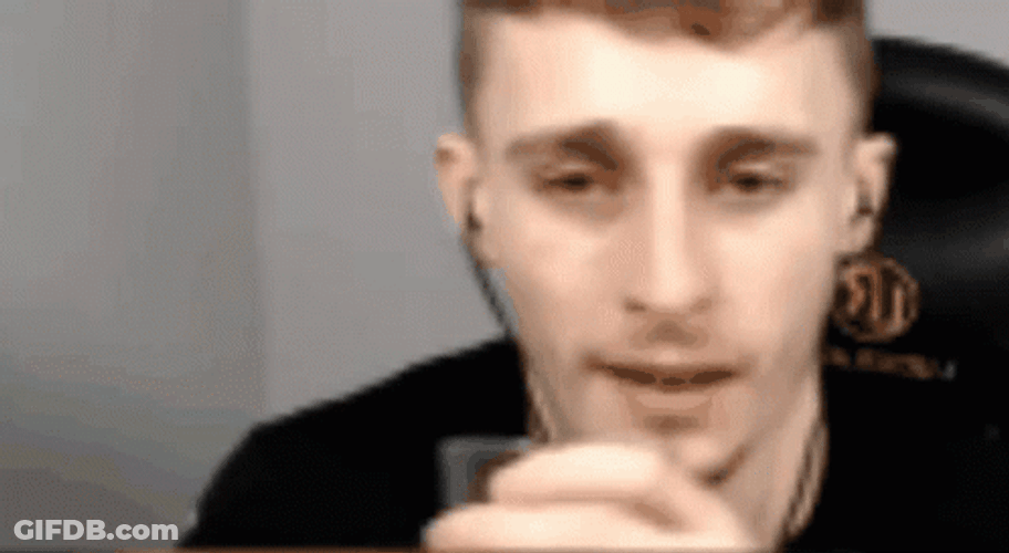 Spit Water Gamer Chair Guy GIF