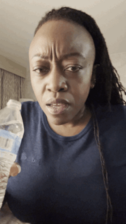 Spit Water Girl Looking At Something GIF