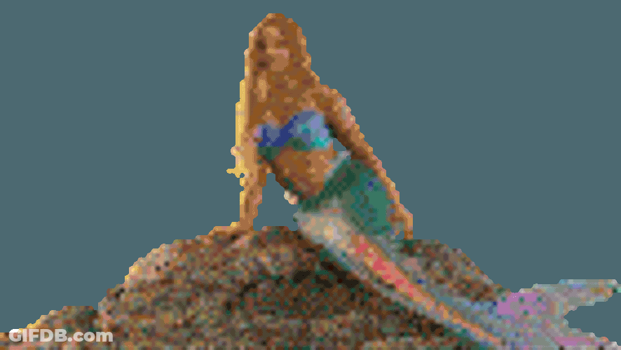 Splashing Water Ariel Sticker GIF