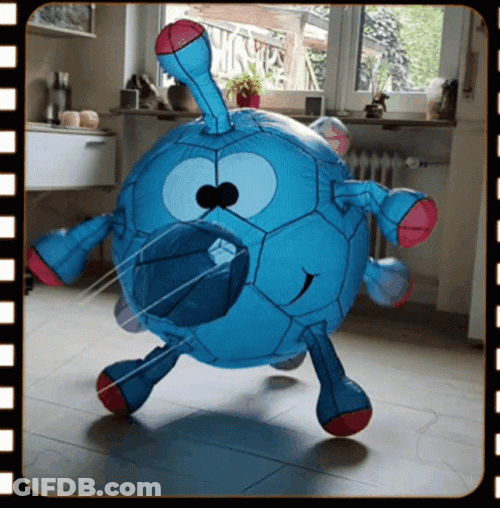 Splat Plush Bouncing Ball GIF